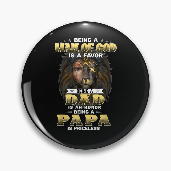 Item preview, Mens Being A Dad Is An Honor Being A Papa Is Priceless Lion Jesus Gift  designed and sold by caral8.