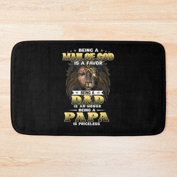 Item preview, Mens Being A Dad Is An Honor Being A Papa Is Priceless Lion Jesus Gift  designed and sold by caral8.