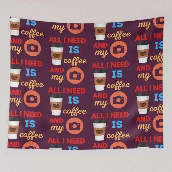 Item preview,  All I Need Is Coffee And My Camera designed and sold by BhavyaBathla.