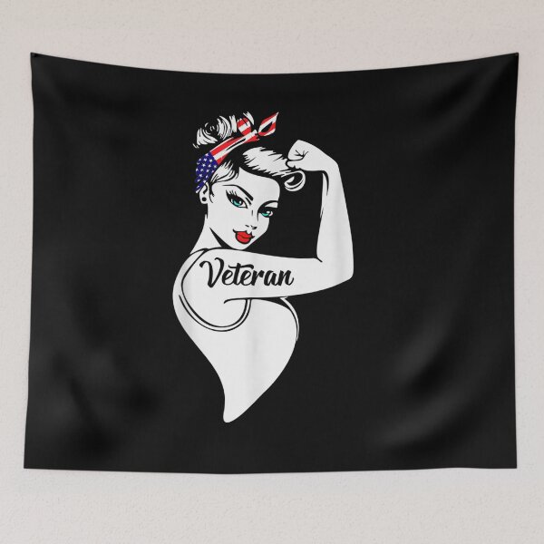 Item preview, The Woman Veteran Gift Strong Girl Mom Veteran 4th Of July  designed and sold by caral8.
