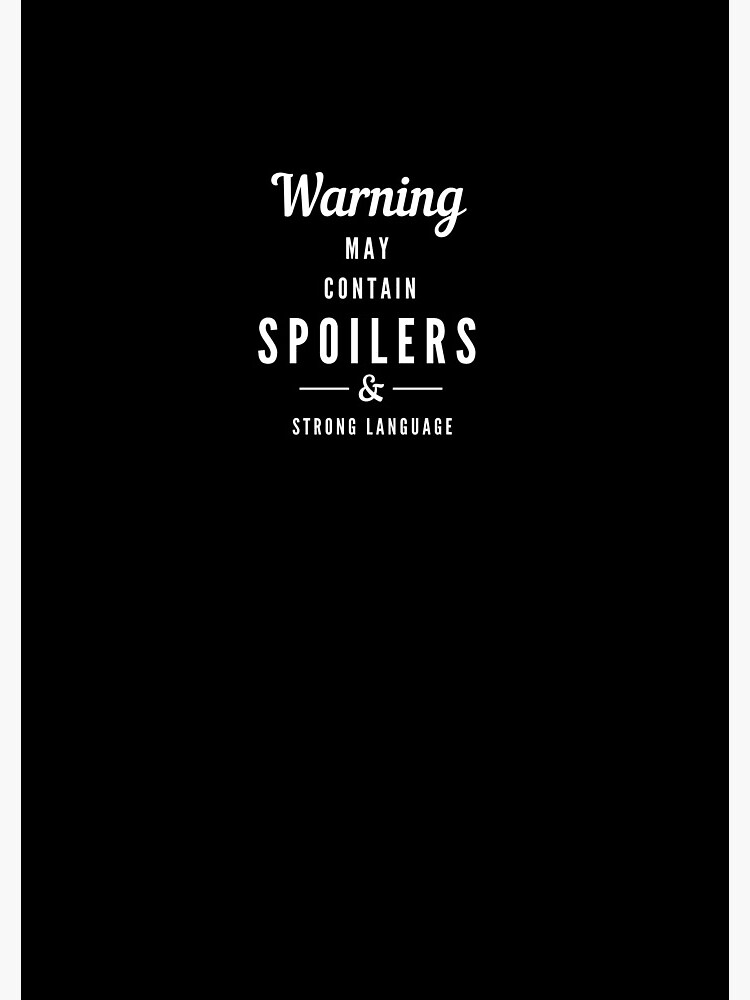 Thumbnail 3 of 3, Journal, Warning: May Contain Spoilers Strong Language Cute Trendy Humorous Slogan Books Reading Writing designed and sold by LeopardPrintLDN.