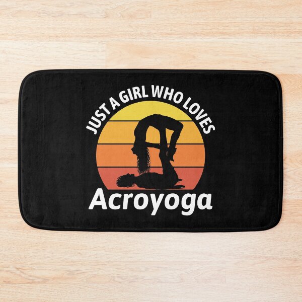 Item preview, Acroyoga Girl Vintage Retro Funny Saying designed and sold by CuteDesigns1.
