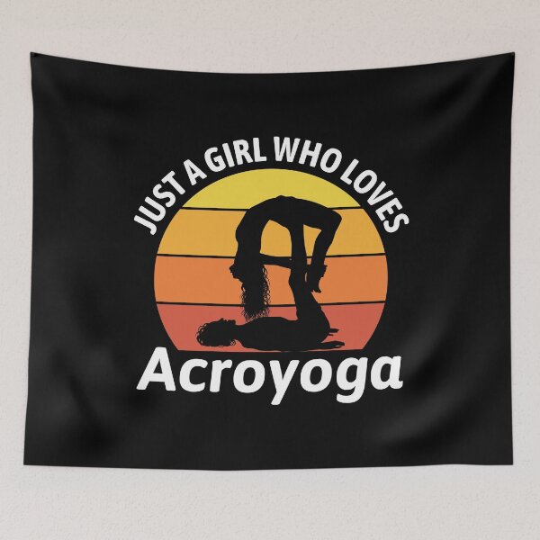 Item preview, Acroyoga Girl Vintage Retro Funny Saying designed and sold by CuteDesigns1.