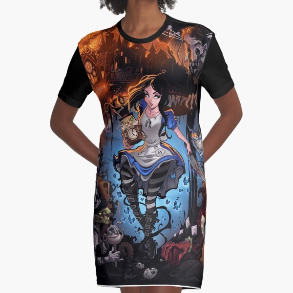 Alicia en el país de las Maravillas Vestido camiseta