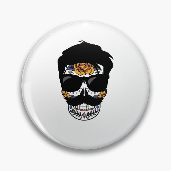 Item preview, Sugar Skull With Mustache And Sunglasses designed and sold by BellaVille.