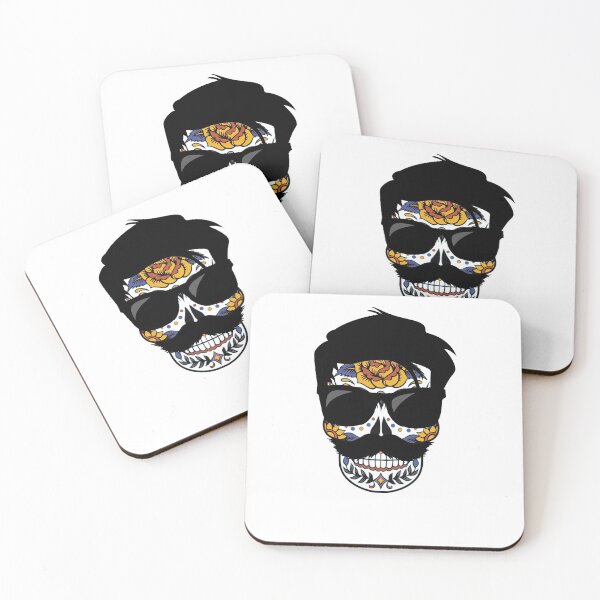 Item preview, Sugar Skull With Mustache And Sunglasses designed and sold by BellaVille.