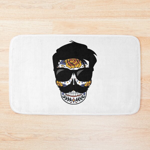 Item preview, Sugar Skull With Mustache And Sunglasses designed and sold by BellaVille.