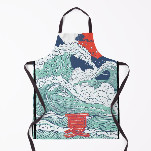 Item preview, Cute Japanese Surf Waves Summer Surfing Trip At The Beach designed and sold by MyPrintCharming.
