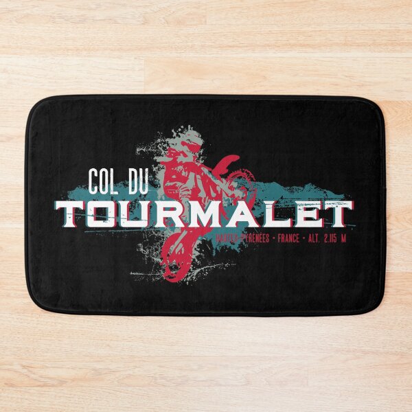 Item preview, Col du Tourmalet Motorcycle 02 T-Shirt + Sticker - Route des Cols Pyrenees designed and sold by ROADTROOPER.