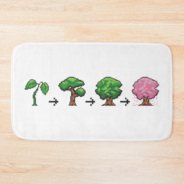 Item preview, Sakura Tree Growth Stages RPG Retro Game Pixel Art designed and sold by AnnaYenardi.