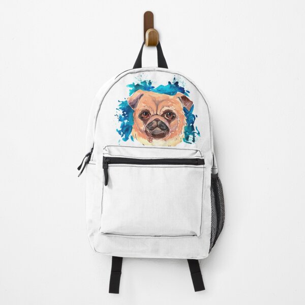 Item preview, Pug face. Cool Funny pug dog watercolori llustration. designed and sold by ZheltakovaIana.