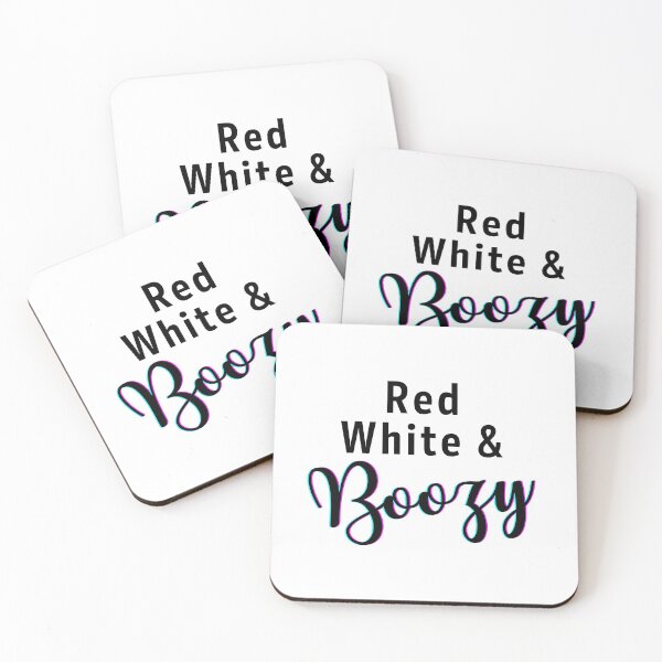 Item preview, Red White And Boozy designed and sold by ZestyFruit.