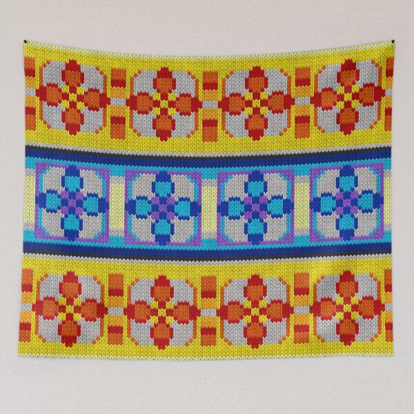 Item preview, Mexican knitted ornament  #1 designed and sold by k9printart.