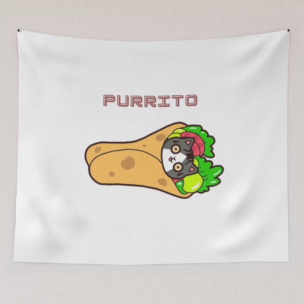 Item preview, Purrito | Cat in a Burrito Funny Food Kitty Salsa Guac Kitten a Gift for your cat designed and sold by Maniacteeshop.