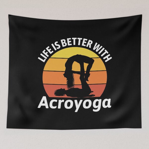 Item preview, Acroyoga Vintage Retro Funny designed and sold by CuteDesigns1.