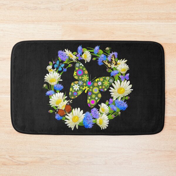 Item preview, Beautiful Multicolors Flowers And Butterflies designed and sold by BhavyaBathla.