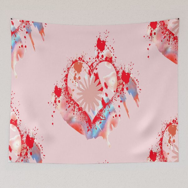 Item preview, Graphic Psychedelic Abstract  Heart Design,Trippy Psychedelic Arte Abstracto designed and sold by Adri Barnard.