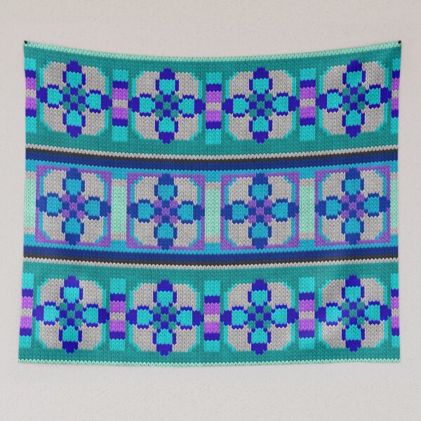 Item preview, Mexican knitted ornament  #2 designed and sold by k9printart.