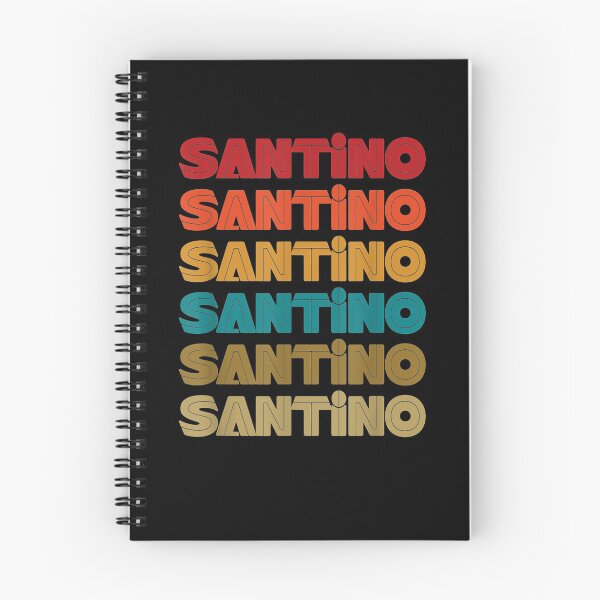Item preview, Santino Name Retro Given Name Colorful Inline Font Gift  designed and sold by caral8.