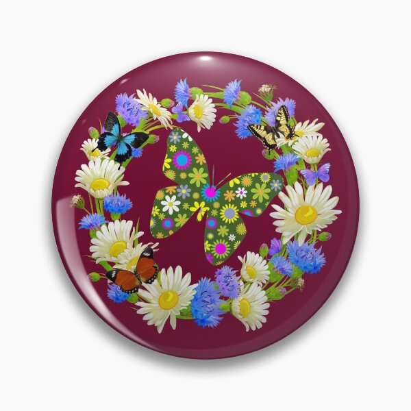 Item preview,  Beautiful Multicolors Flowers And Butterflies designed and sold by BhavyaBathla.