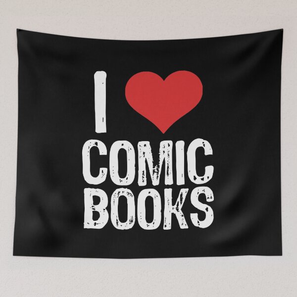 Item preview, I Love Comic Books designed and sold by The "I Love Everything" Shop.