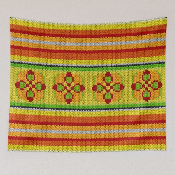 Item preview, Mexican knitted ornament  #4 designed and sold by k9printart.