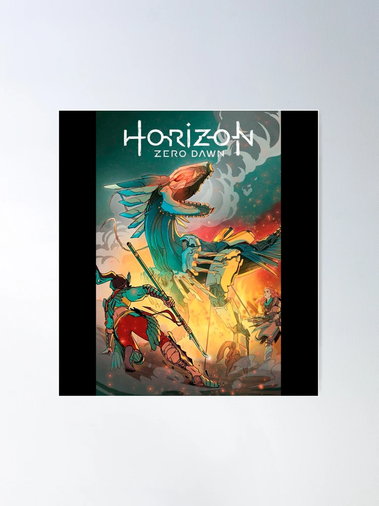 Horizon Zero Dawn, The Frozen Wilds poster, an art print by