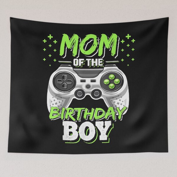 Artikelvorschau, Mom of the Birthday Boy Matching Video Gamer Birthday Party entworfen und verkauft von Oscar123412.