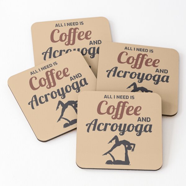 Item preview, Acroyoga Coffee Funny designed and sold by CuteDesigns1.