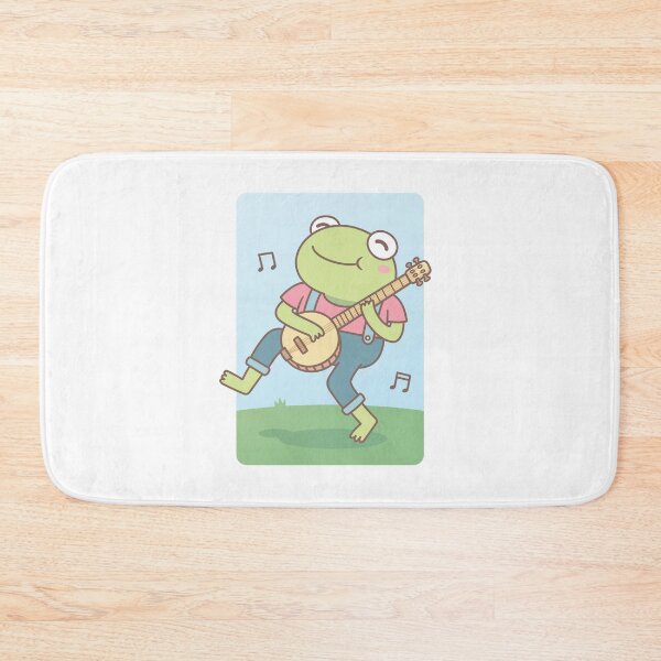 Item preview, Cute Happy Banjo Frog Doodle designed and sold by rustydoodle.
