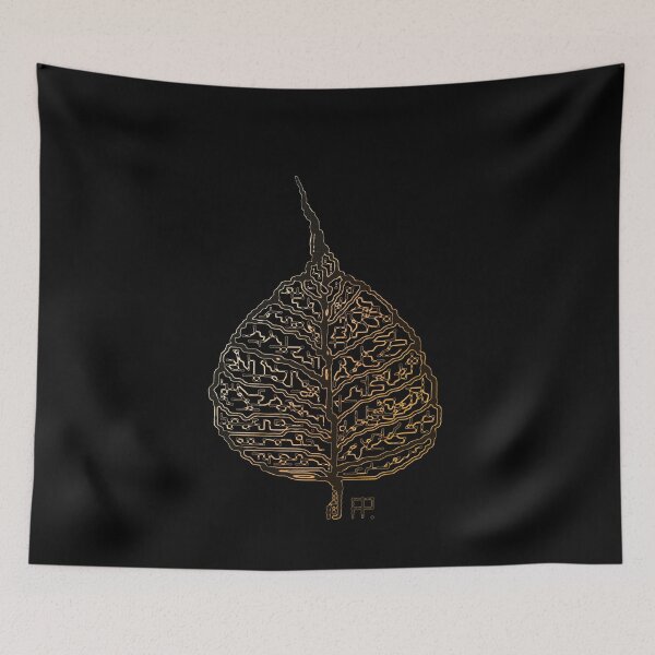 Item preview, Golden leaf of bodhi tree designed and sold by Anna Ratkevich.