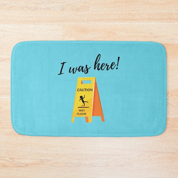Item preview, I Was Here Wet Floor Sign Funny Janitor Custodian Cleaner T-Shirt designed and sold by SavvyCleaner.