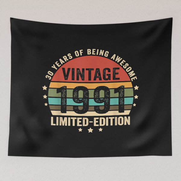 Item preview, Retro Vintage 1991 30 Year Old 30th Birthday Gift Him Her designed and sold by Oscar123412.