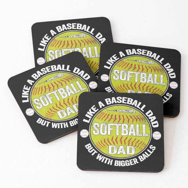 Item preview, Softball Dad like A Baseball but with Bigger Balls , Retro designed and sold by SaliDesigner.