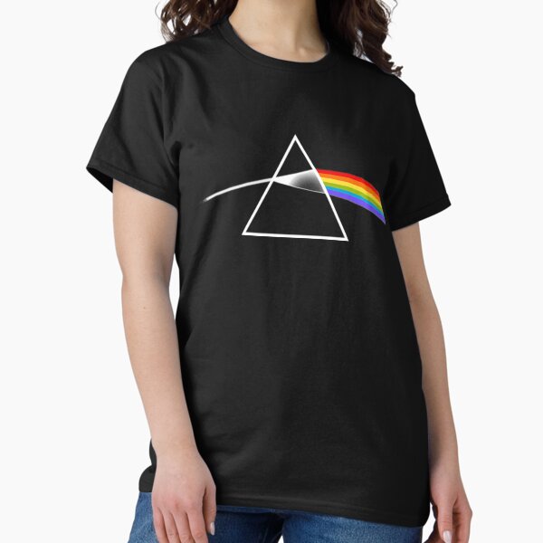 The Tshirt Wall Prism Refraction Pink Rainbow Poke Floyd Mon T-Shirt The Tshirt Wall Prism Refraction Pink Rainbow Poke Floyd Mon T-Shirt