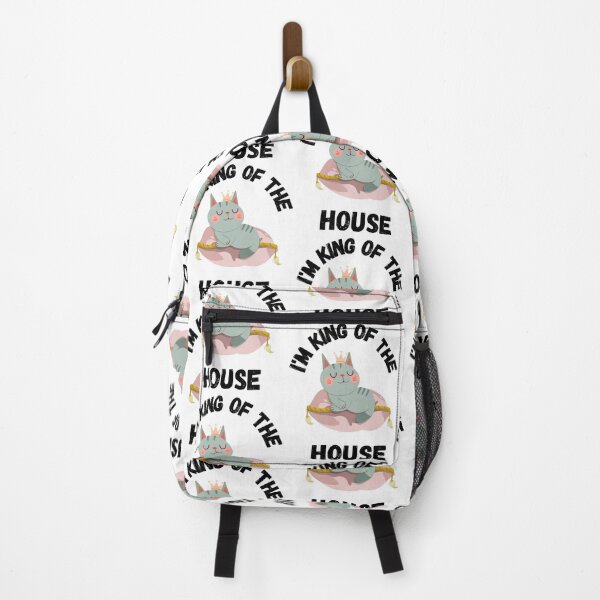 Item preview, I'M KING, OF THE HOUSE, WEIRD CAT MEME, CAT CROWN, KING CAT, HOUSE MEME,  designed and sold by R B Chrystal.