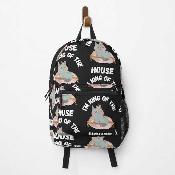 Item preview, I'M KING, OF THE HOUSE, WEIRD CAT MEME, CAT CROWN, KING CAT, HOUSE MEME,  designed and sold by R B Chrystal.