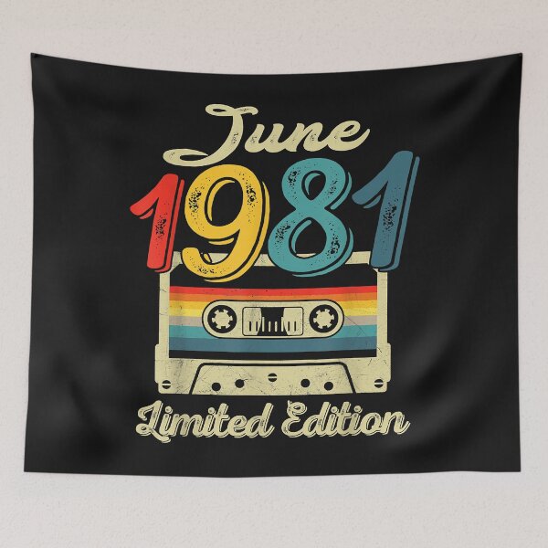 Item preview, Vintage June 1981 Cassette Tape 40th Birthday Decorations designed and sold by Oscar123412.