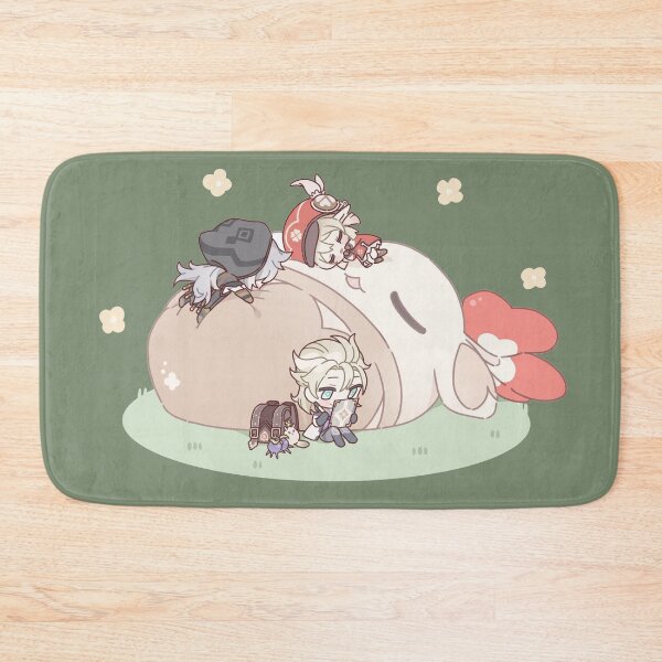 Item preview, Genshin Impact Nap Time with Klee,  Razor,  and Albedo designed and sold by NewEraMutant.