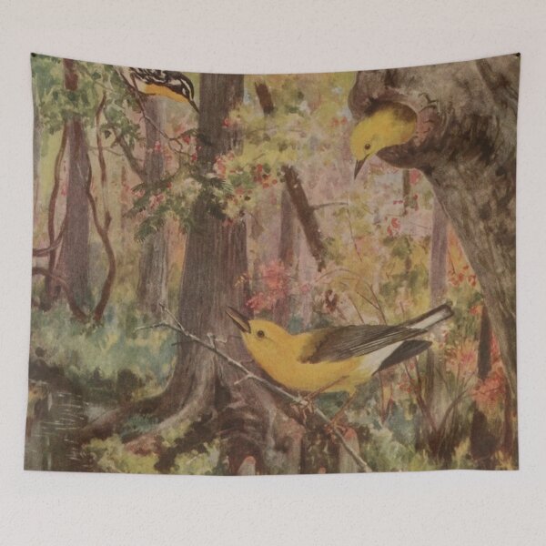 Item preview, Three Yellow Throated Warblers designed and sold by laguitan10.