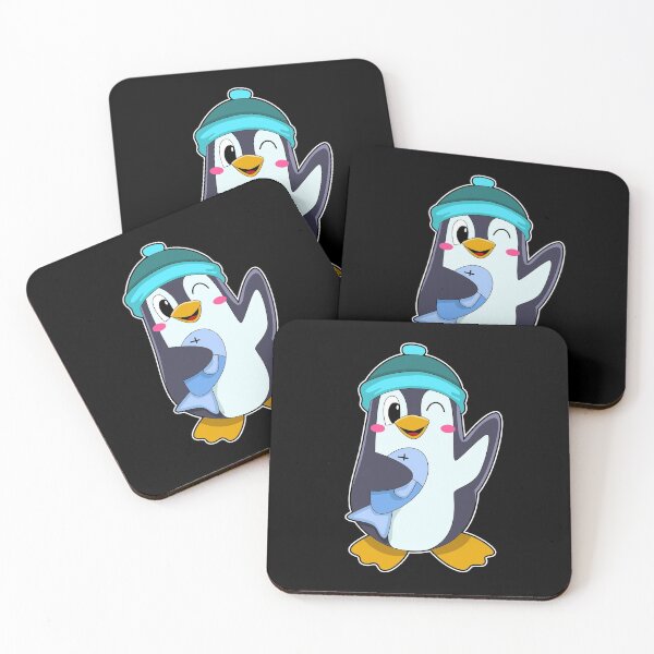 Item preview, Penguin with Fish & Hat designed and sold by Snabdesign84.