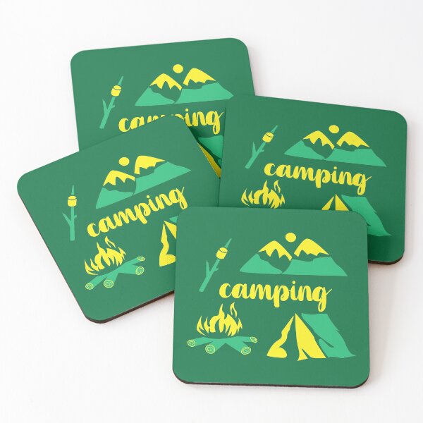 Item preview, Summer camping flat drawing designed and sold by CutieBlue.