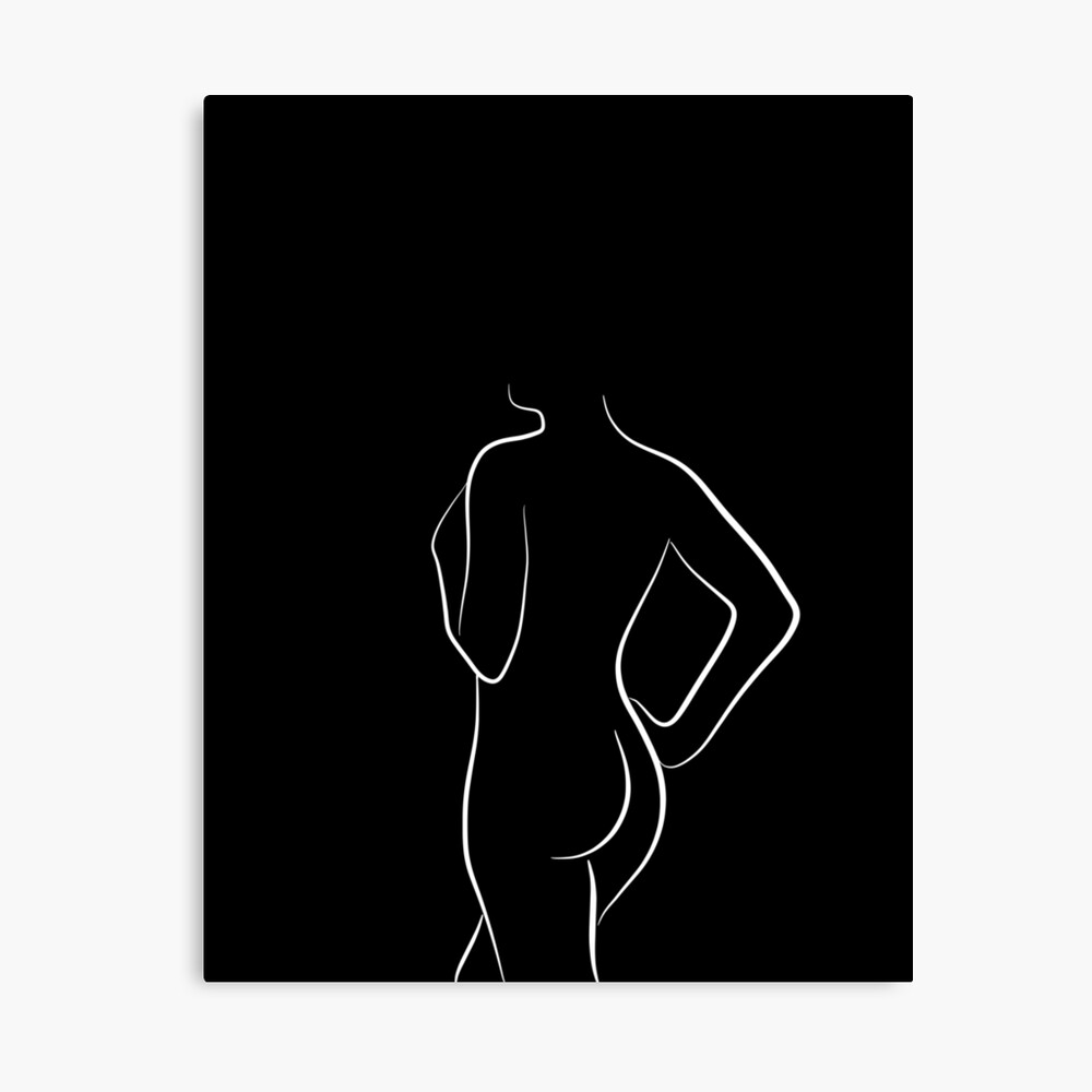 Minimalist Line Art Nude Woman - Curious Cait