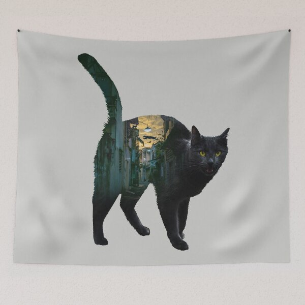 Item preview, Black Cat City Double Exposure designed and sold by AwesomeProject.