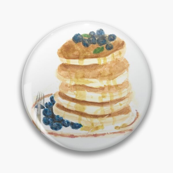 Item preview, Pancakes painted using watercolours designed and sold by Areeba-R.