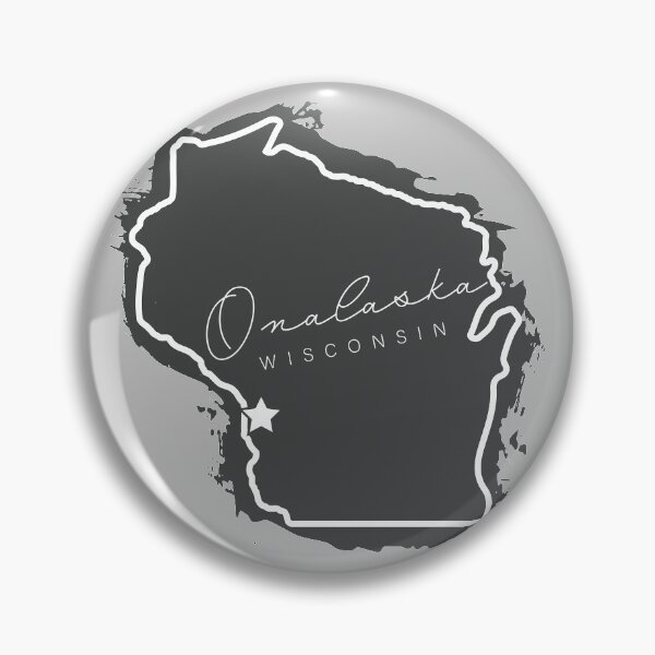 Item preview, Onalaska Wisconsin State | Painted Map Graphic designed and sold by SaltyLoon.