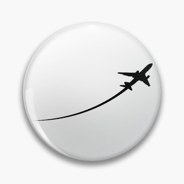 Item preview, Minimalist plane with condensation trail designed and sold by avionbubble.
