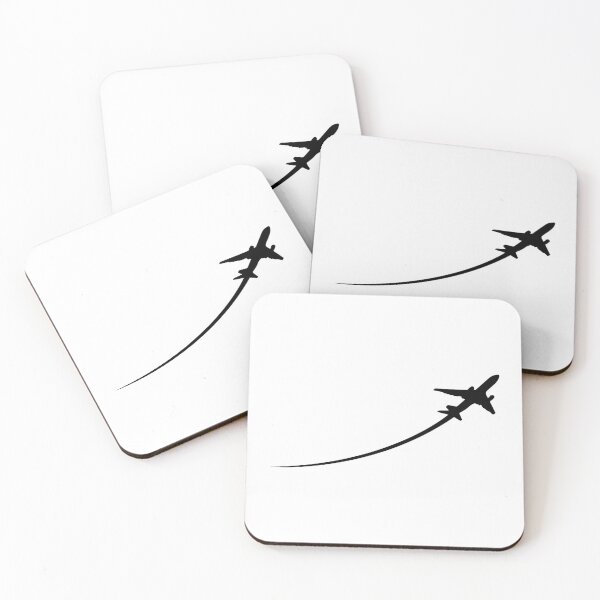 Item preview, Minimalist plane with condensation trail designed and sold by avionbubble.