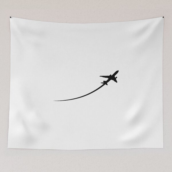 Item preview, Minimalist plane with condensation trail designed and sold by avionbubble.