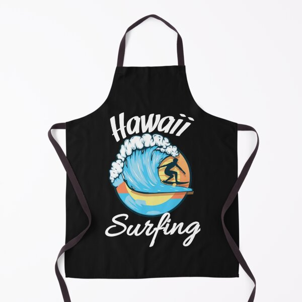 Item preview, Hawaii Surfing Funny Vintage Sunset and Blue Ocean Waves designed and sold by adityanik.